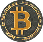Pièce de monnaie en Argent 2 Dollars g 31.1 (1 oz) Millésime 2022 BITCOIN