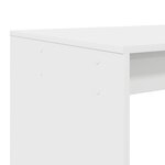 vidaXL Bureau avec étagère Blanc 108 x 55 x 103.5 cm Bois d'ingénierie