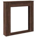 VidaXL Cadre de cheminée chêne marron 100x20x100 cm bois d'ingénierie