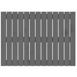 vidaXL Tête de lit murale Gris 82 5x3x60 cm Bois massif de pin