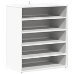 vidaXL Armoire à chaussures Blanc 60x35x70 cm Bois d’ingénierie