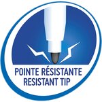 Feutre tableau blanc effaçable à sec 1721 Pointe Fine Ogive Rouge VELLEDA