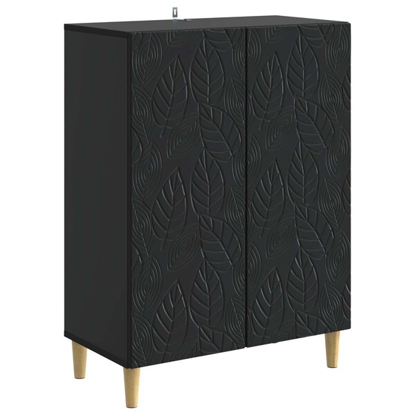 vidaXL Buffet Noir 66 x 34 5 x 90 cm Bois d'ingénierie