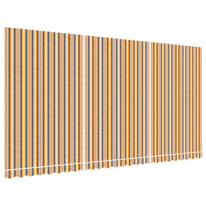 vidaXL Tissu de remplacement pour auvent rayures multicolores 6x3 m