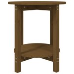 vidaXL Table basse Marron miel Ø 55x60 cm Bois massif de pin