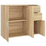 vidaXL Buffet Chêne Sonoma 91x29 5x75 cm Bois d'ingénierie