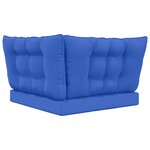 vidaXL Coussin de canapé d'extérieur Polyester Bleu royal