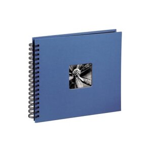 Album photo à spirales 'Fine Art' 36 x 32 cm 50 pages noires Bleu Azur HAMA