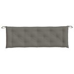 vidaXL Coussin de banc de jardin gris foncé mélangé 150x50x7 cm tissu