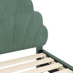vidaXL Cadre de lit pour enfants avec tête de lit Vert Mer 80 x 200 cm