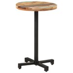 vidaXL Table de bistro Ronde Ø50x75 cm Bois de récupération massif