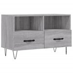 vidaXL Meuble TV Sonoma gris 80x36x50 cm Bois d'ingénierie