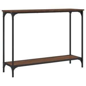 vidaXL Table console chêne marron 101x30 5x75 cm bois d'ingénierie