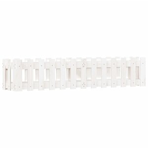 vidaXL Lit surélevé de jardin design de clôture 150x30x30cm pin massif