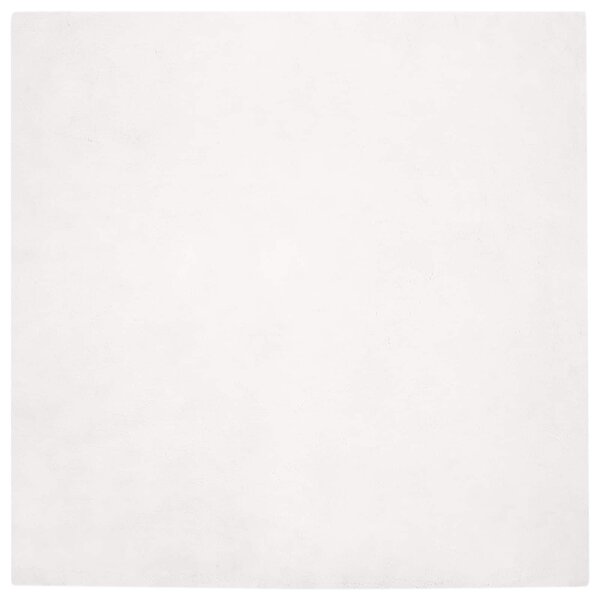 vidaXL Tapis en Fourrure Synthétique de Lapin Olite Blanc 120 x 120 cm
