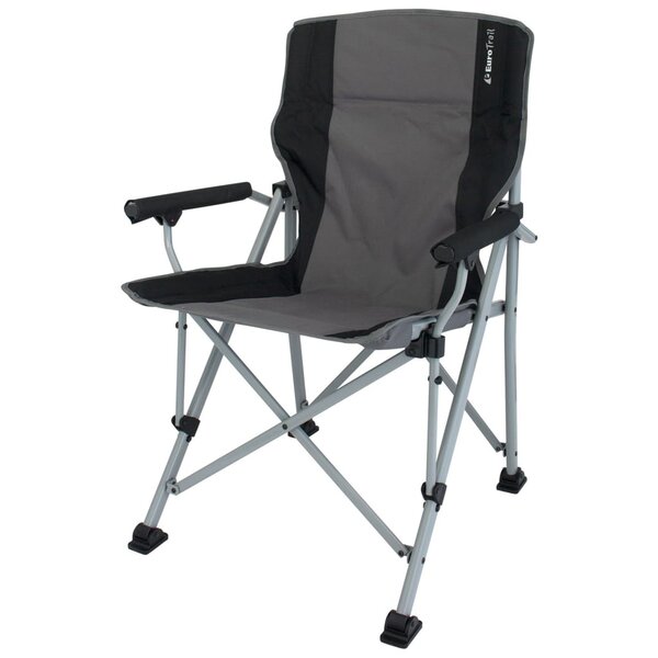 Eurotrail Chaise de camping Bolzano Charbon