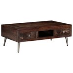 vidaXL Table basse Bois de récupération solide 100x60x35 cm