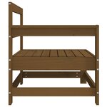 vidaXL Canapés d'angle de jardin 2 Pièces marron miel bois de pin solide