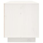 vidaXL Meuble TV Blanc 80x35x40 5 cm Bois de pin massif