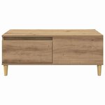 vidaXL Table basse Chêne artisanal 90 x 50 x 35 cm Bois d'ingénierie