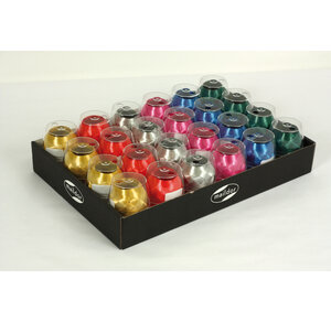 Plateau de 24 bolducs œufs lisses 10mx7mm assortiment classique CLAIREFONTAINE