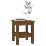 vidaXL Table basse Marron miel 35x35x40 cm Bois massif de pin