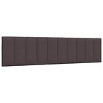 vidaXL Lit avec matelas marron foncé 200x200 cm tissu