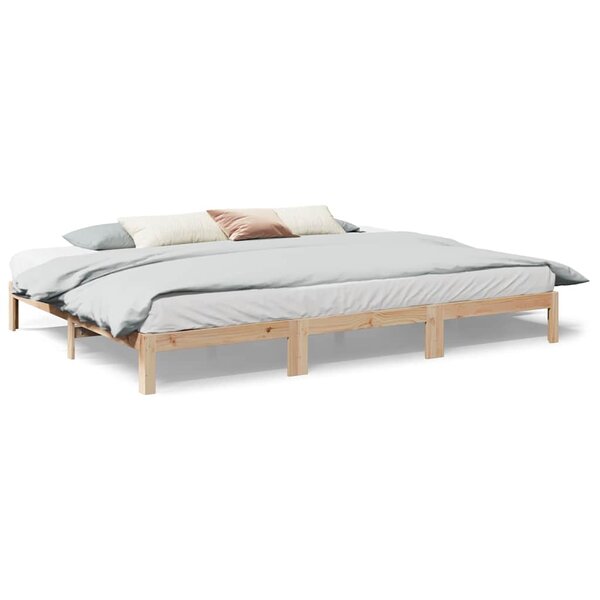 VidaXL Cadre de lit familial sans matelas 270x200cm bois massif de pin