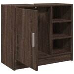 vidaXL Armoire d'évier chêne marron 63x29x55 cm bois d'ingénierie