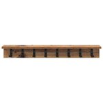 vidaXL Porte-manteau mural Bois ancien 80 x 10.5 x 10.5 cm
