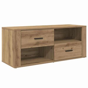 vidaXL Meuble TV Chêne artisanal 100 x 35 x 40 cm Bois d'ingénierie