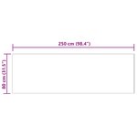 vidaXL Tapis en fausse Tafalla Beige 80 x 250 cm Polyester