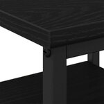 vidaXL Table de chevet avec tiroir 2 Pièces Chêne noir 34 x 36 x 50 cm