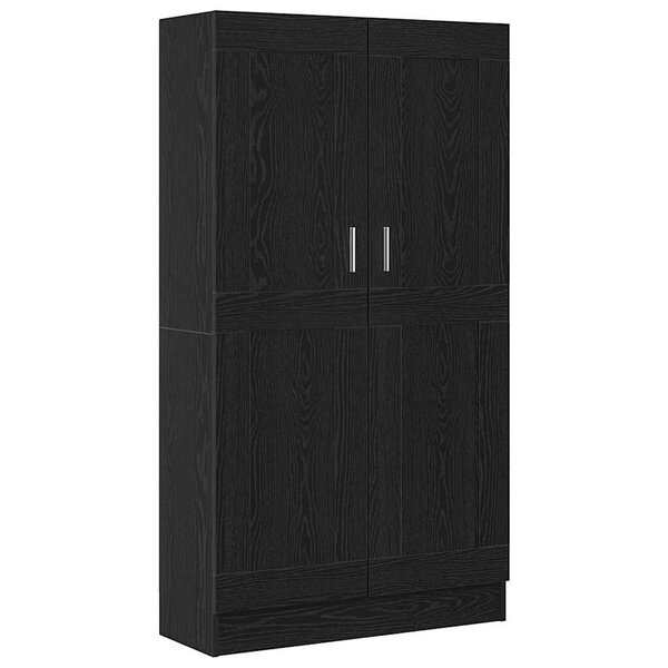vidaXL Bibliothèque Chêne noir 82 5 x 30 5 x 150 cm Bois d'ingénierie