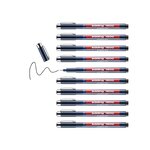 Feutre Fin de Précision 1800 Noir Pointe Fine (0.3) 0 35 mm x 10 EDDING