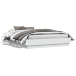 vidaXL Cadre de lit sans matelas blanc 120x190 cm