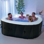 SUN SPA Spa gonflable carré laminé 4 personnes - 1,57 x 0,67 m