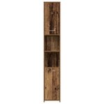 vidaXL Armoire salle de bain vieux bois 30x30x183 5 cm bois ingénierie