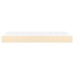 vidaXL Matelas de lit à ressorts ensachés fermeté moyenne Crème 90x200x20 cm Tissu