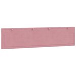 vidaXL Coussin de tête de lit rose 200 cm velours