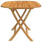 vidaXL Table pliable de jardin 160x85x75 cm Bois d'eucalyptus massif