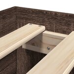 vidaXL Cadre de lit sans matelas chêne marron 100x200 cm