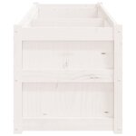 vidaXL Jardinière blanc 180x50x50 cm bois de pin massif