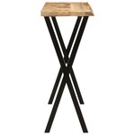vidaXL Table console à live edge 105x33x76 cm bois de manguier massif