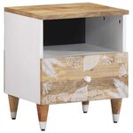 vidaXL Tables de chevet 2 Pièces 40x33x46 cm Bois de manguier solide