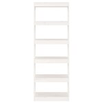 vidaXL Bibliothèque/Séparateur de pièce Blanc 60x30x167 5cm Pin massif
