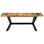 vidaXL Table à manger 180x90x75 cm Bois massif