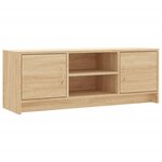 vidaXL Meuble TV chêne sonoma 102x30x37 5 cm bois d'ingénierie