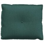 vidaXL Coussin de Dos Vert foncé 60 x 19 x 50 cm tissu