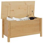 vidaXL Boîte de rangement HILL Marron miel 90 x 40 x 45 cm Pin massif